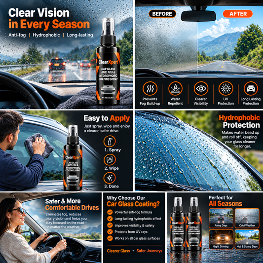 ClearXpert anti-fog glass coating benefits