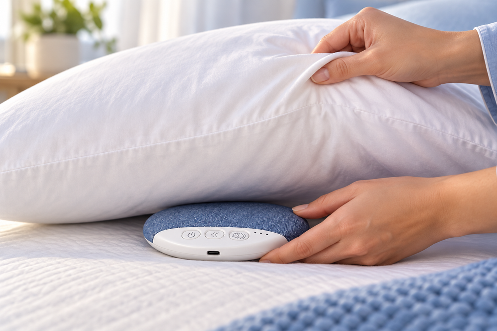 Sliding PillowPod between the mattress and an intact pillow