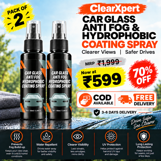 ClearXpert anti-fog hydrophobic coating pack of 2