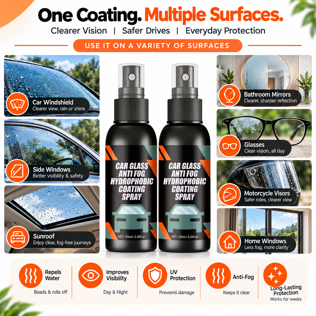 ClearXpert multi-surface glass protection