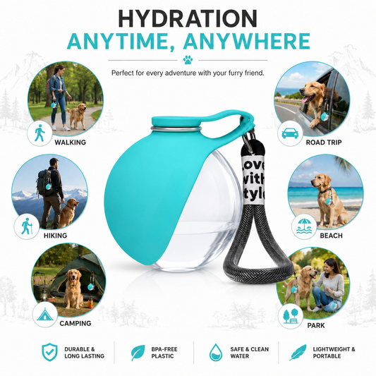 Paw Sip – 2-in-1 Pet Water Bottle