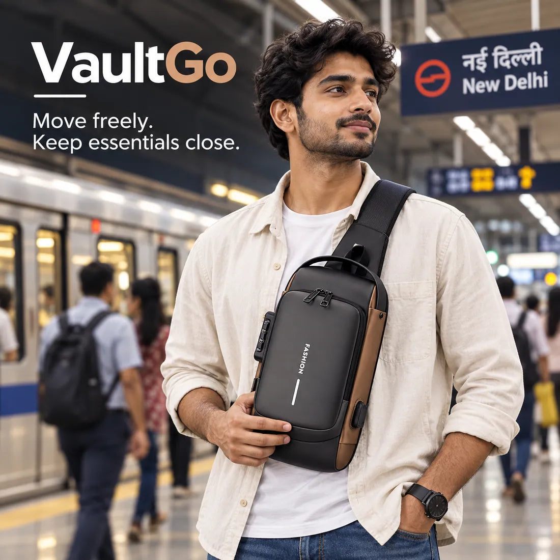 VaultGo anti-theft sling bag hero