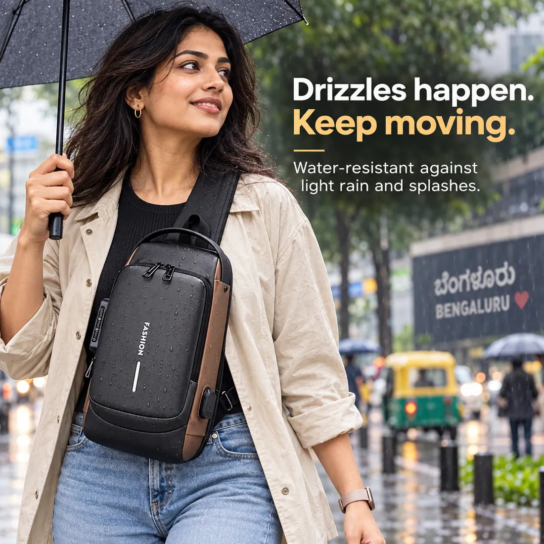 VaultGo water-resistant outer material
