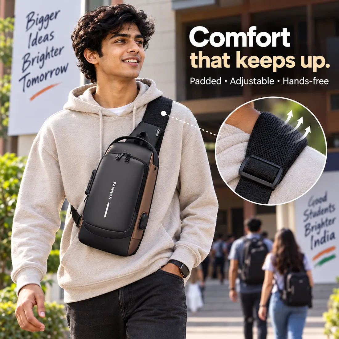 VaultGo comfortable crossbody carry