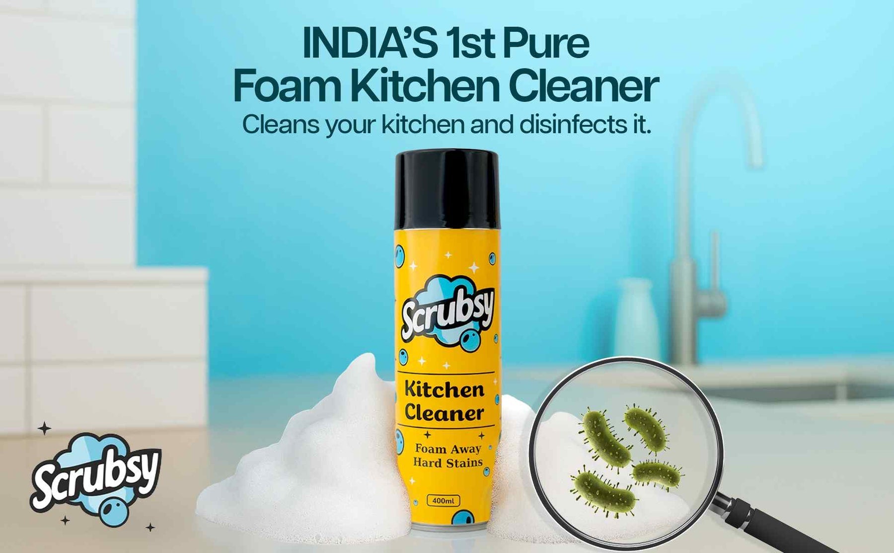 Scrubsy foam kitchen-cleaning benefits